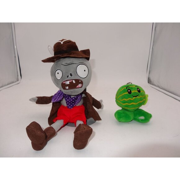 Plants Vs. Zombies Cowboy Zombie & Watermelon Plush 2-Piece Set - Picture 6 of 11